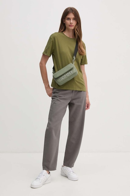 United Colors of Benetton t-shirt in cotone 3096D102O verde SS25