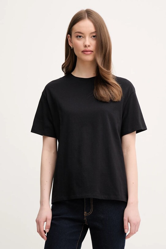 United Colors of Benetton tricou din bumbac negru 3096D102O