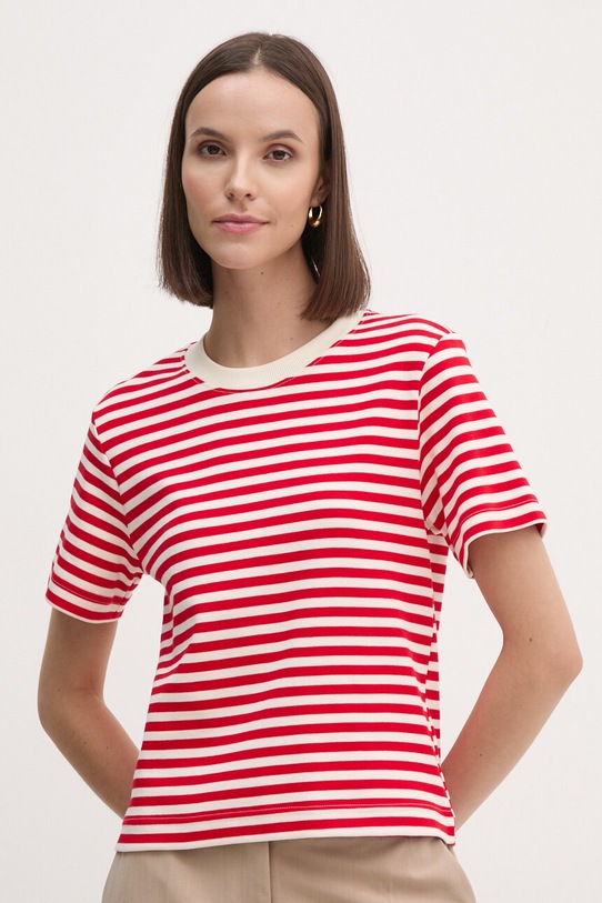 Bavlněné tričko United Colors of Benetton regular červená 33FND2011