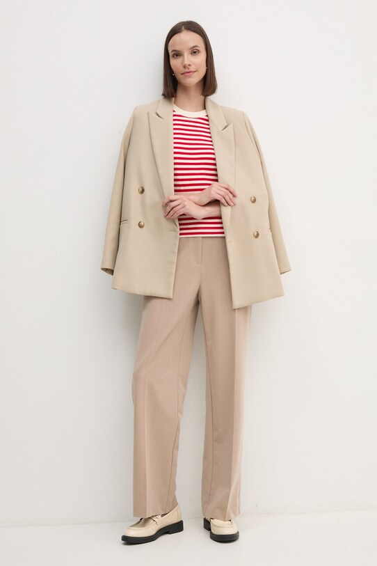 Хлопковая футболка United Colors of Benetton 33FND2011 красный AW24