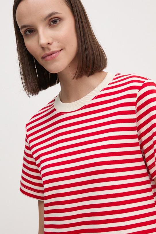 Bavlněné tričko United Colors of Benetton červená 33FND2011