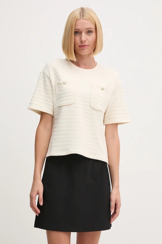 United Colors of Benetton tricou uni bej 3RWKD1089