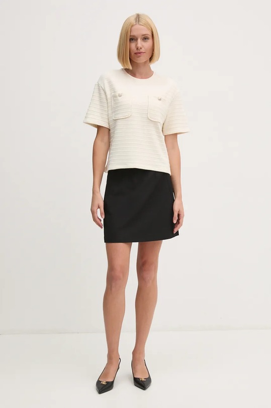 United Colors of Benetton tricou 3RWKD1089 bej NC24