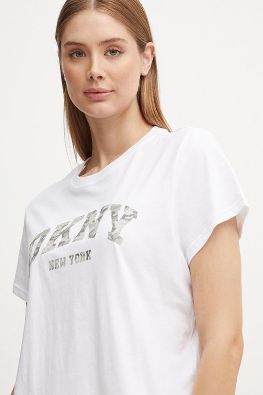 Pamučna majica Dkny bijela DP4T9991