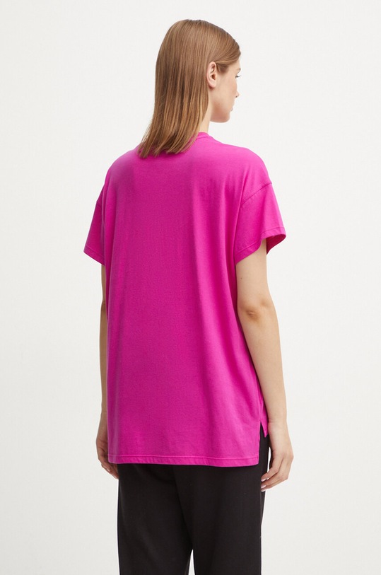 Ρούχα Βαμβακερό μπλουζάκι Dkny DP4T9851 ροζ