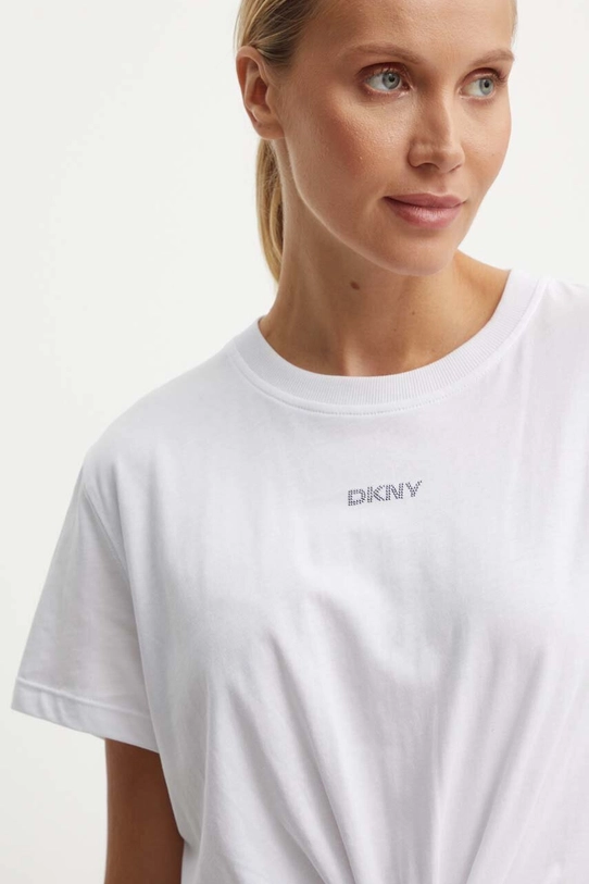 Pamučna majica Dkny bijela DP4T9994