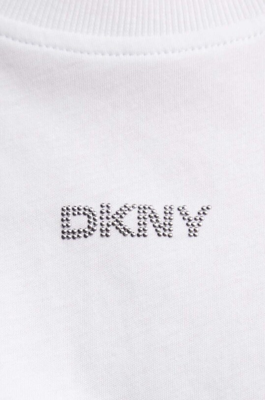 Памучна тениска Dkny DP4T9994 бял