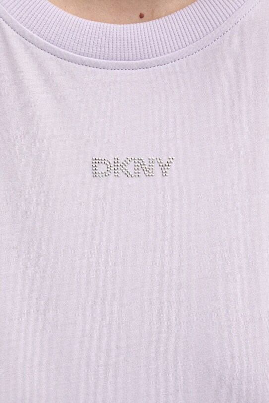 Bavlněné tričko Dkny DP4T9994 fialová