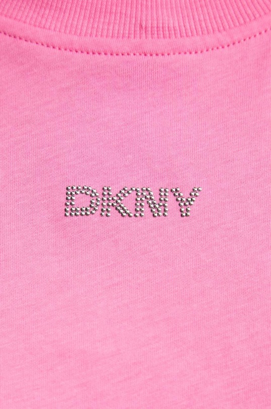 Хлопковая футболка Dkny DP4T9994 розовый