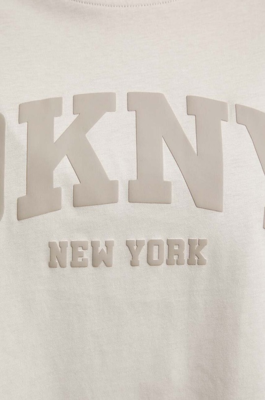 Хлопковая футболка Dkny DP4T9945 бежевый