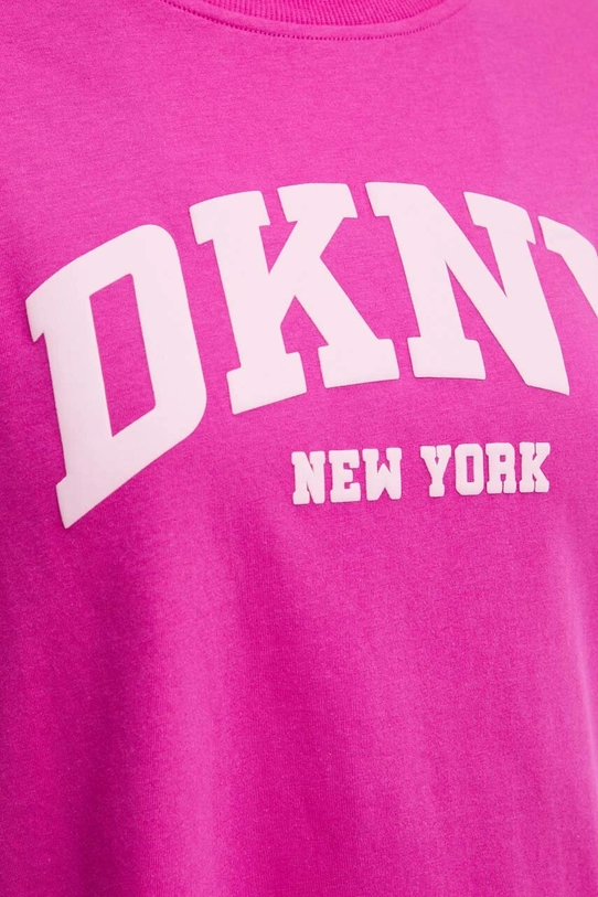 Бавовняна футболка Dkny DP4T9945 рожевий