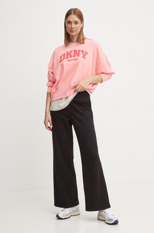 Bavlnené tričko Dkny DP4T9812 béžová AW24