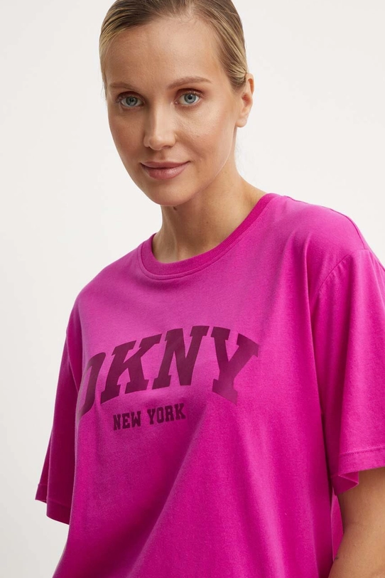 Dkny pamut póló pamut rózsaszín DP4T9812