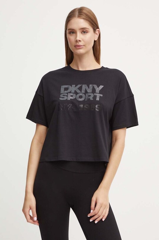 Dkny tricou din bumbac negru DP4T9972
