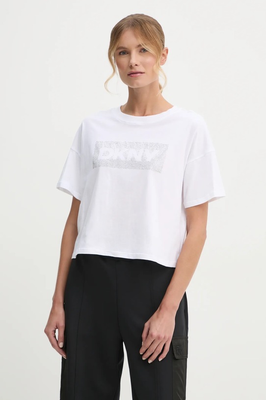 Bavlněné tričko Dkny bílá DP4T1040