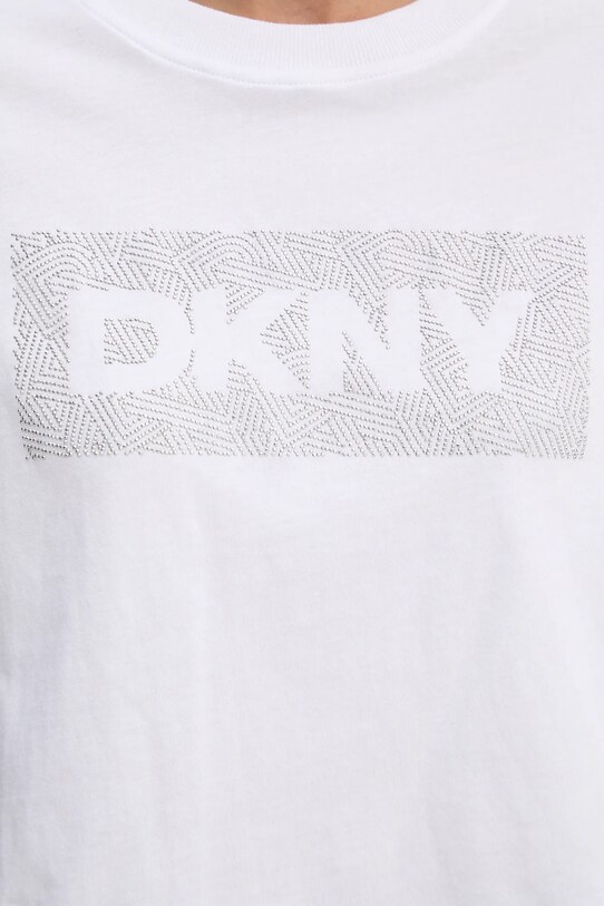 Bavlněné tričko Dkny DP4T1040 bílá