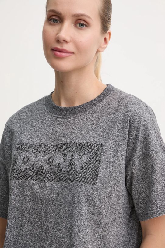 Bavlnené tričko Dkny sivá DP4T1040