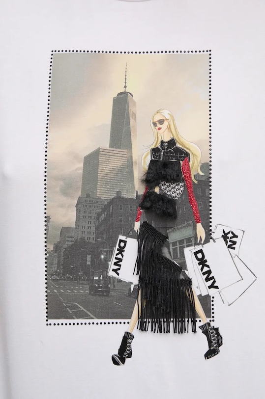 Tričko Dkny P4MHXWNA bílá