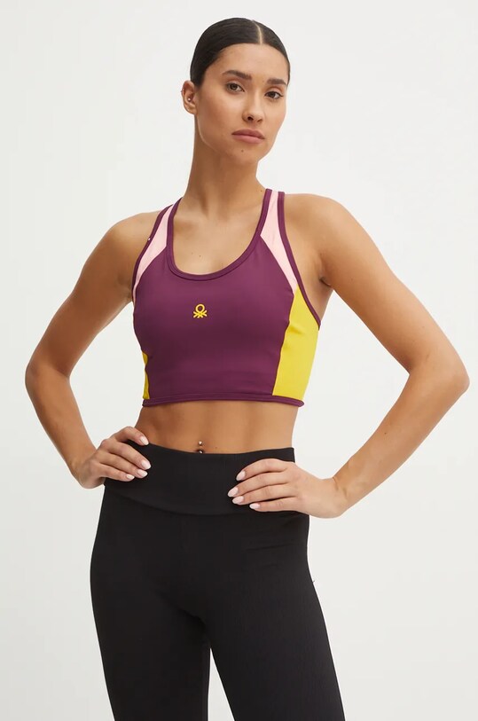 Бюстгальтер United Colors of Benetton трикотаж фиолетовой 330X3H00C