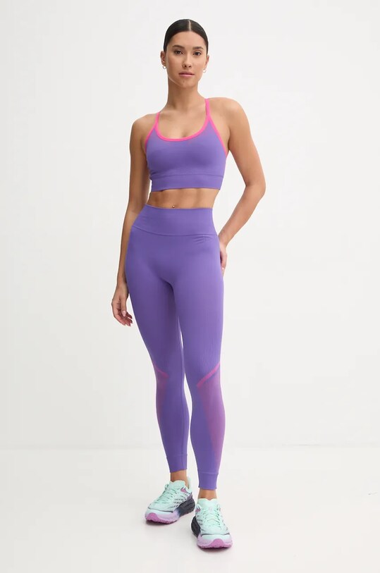 United Colors of Benetton biustonosz sportowy 189T3H00E fioletowy AW24
