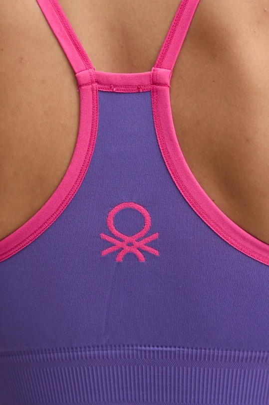 Sportovní podprsenka United Colors of Benetton 189T3H00E fialová