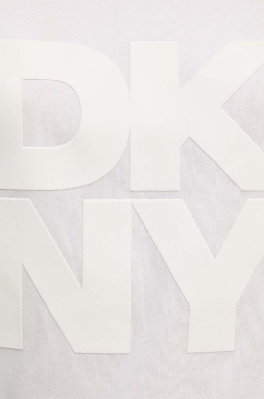 Хлопковая футболка Dkny D2G4A221 бежевый