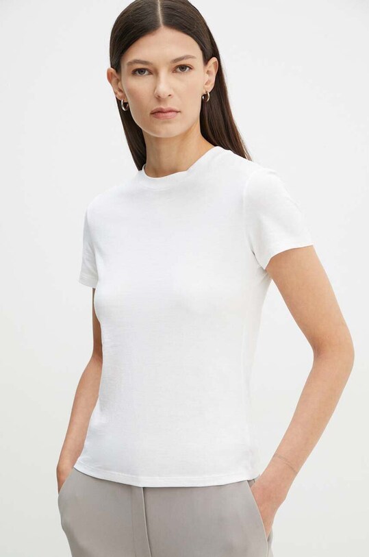 Theory t-shirt bawełniany biały L1024521