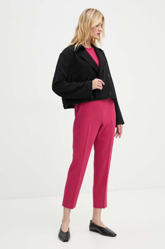 Theory t-shirt bawełniany L1024521 różowy AW24