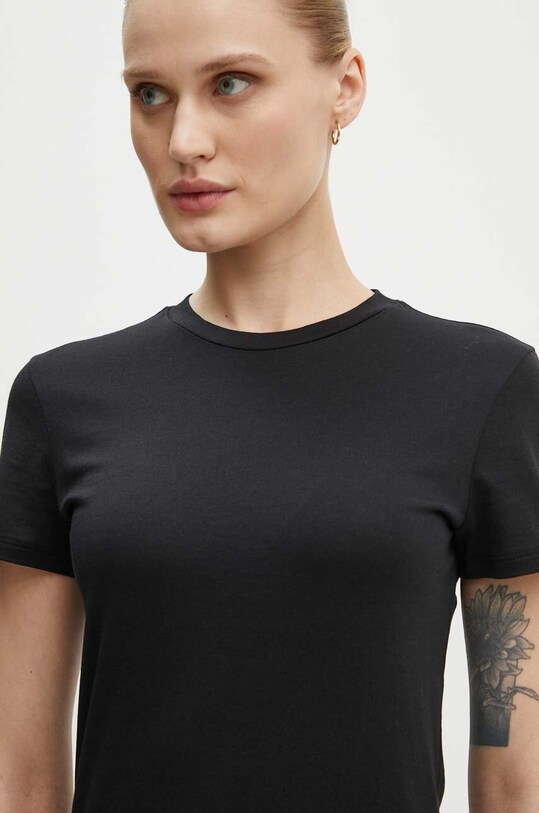 Pamučna majica Theory crna L1024521