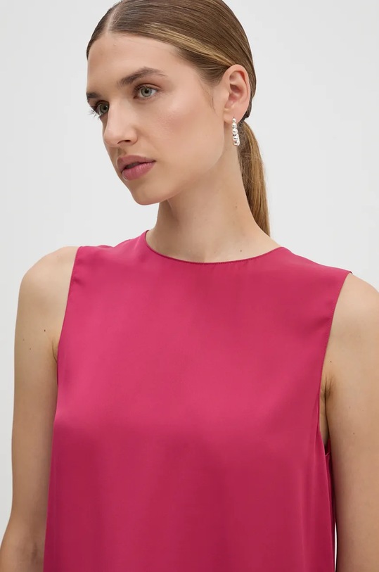 Hedvábný top Theory růžová M0102539