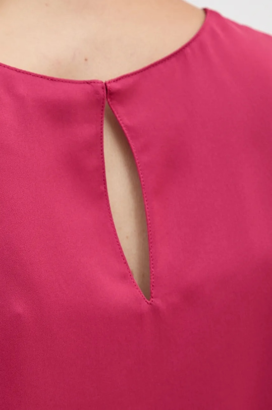 Hedvábný top Theory M0102539 růžová