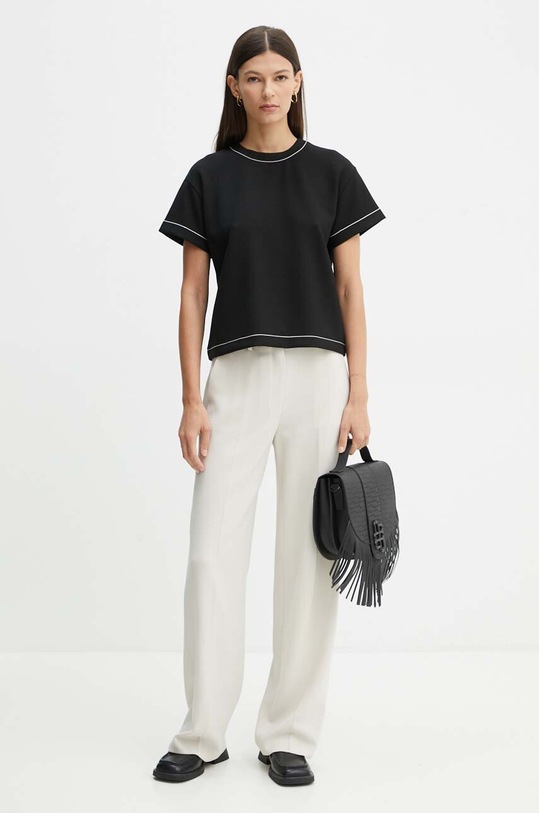 Theory t-shirt O0626504 czarny AW24