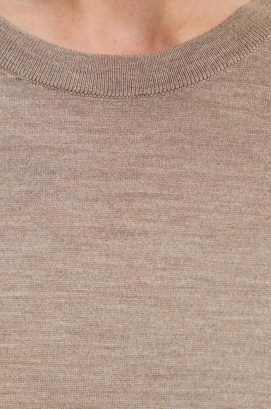 Vlnené tričko Theory O0711719 béžová