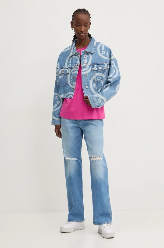 Chiara Ferragni t-shirt bawełniany 77CBHK09 różowy AW24