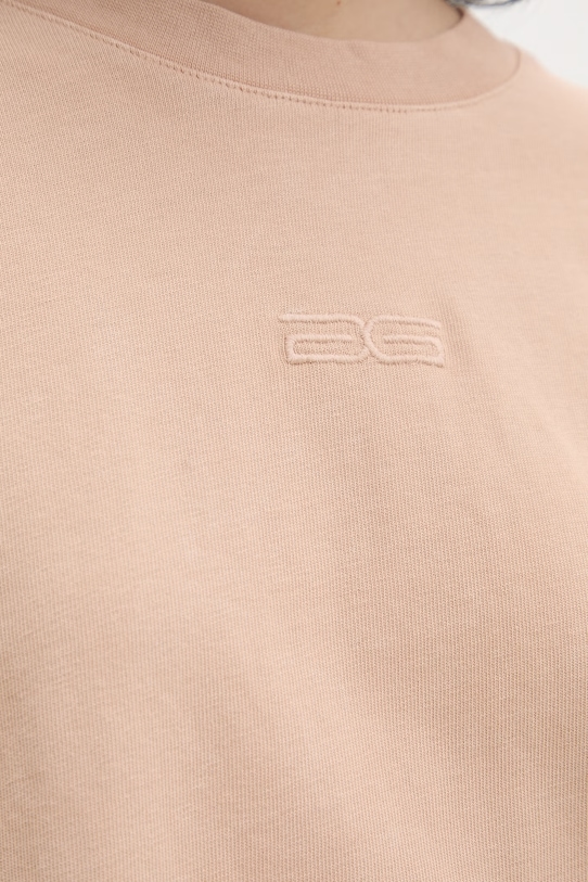 Gestuz T-shirt damski bawełniany 10909249 beżowy