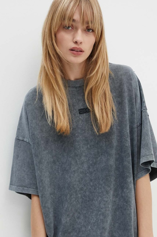Gestuz tricou din bumbac gri 10909249
