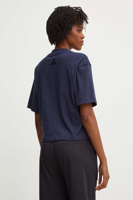 Îmbrăcăminte adidas tricou din bumbac All SZN IW1061 bleumarin