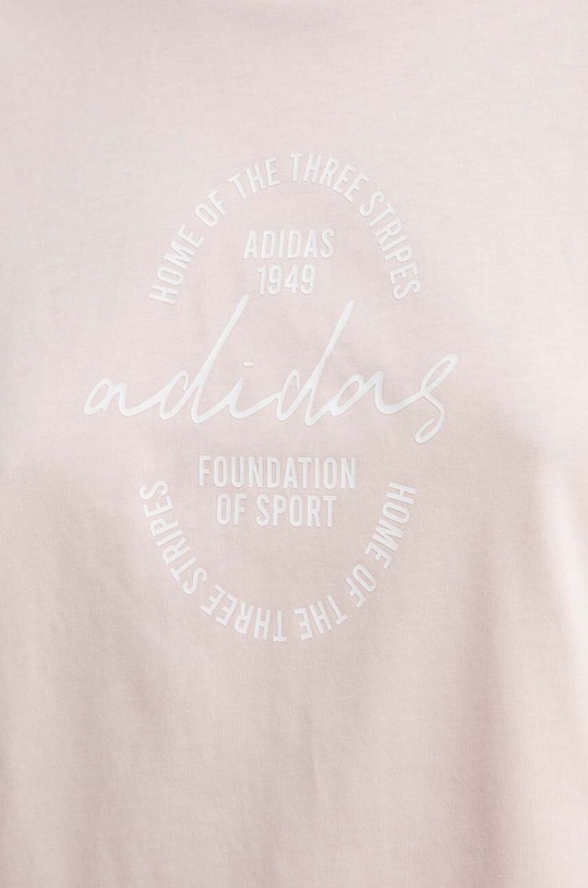 Bavlněné tričko adidas Essentials IW5183 růžová