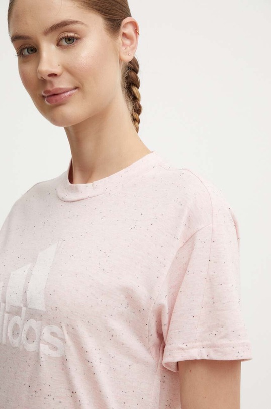 adidas t-shirt różowy IW7720