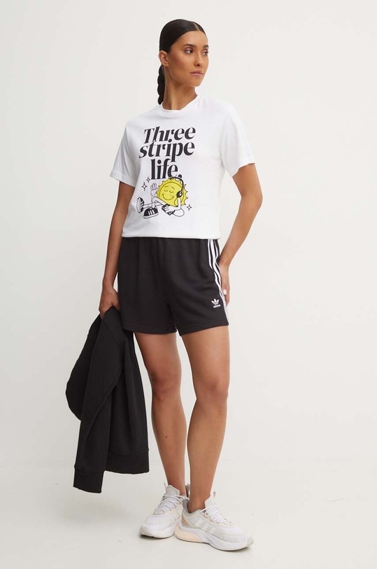 adidas tricou din bumbac IX6455 alb AW24