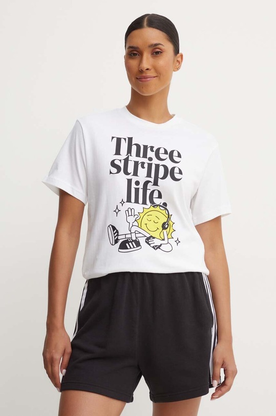 adidas tricou din bumbac alb IX6455