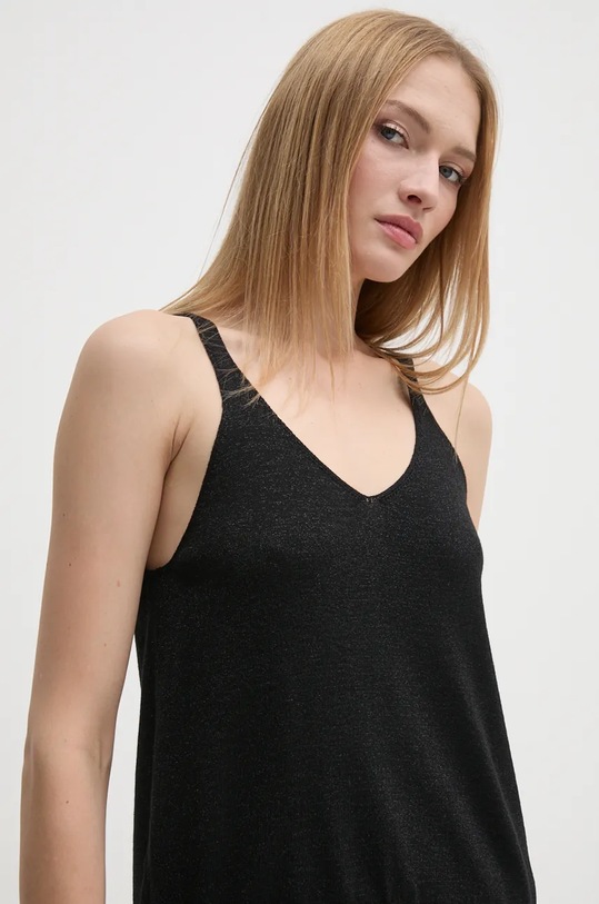 Top United Colors of Benetton hladký černá 1194DH015