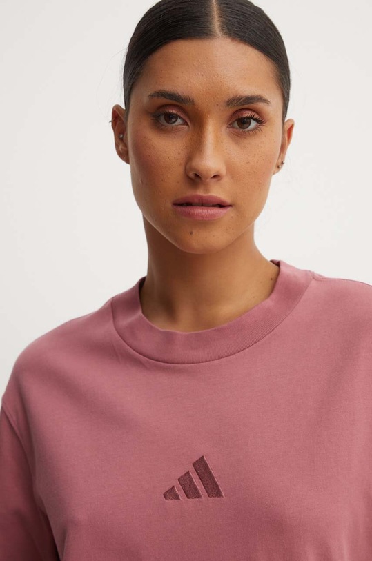 Bavlněné tričko adidas All SZN růžová IY6786