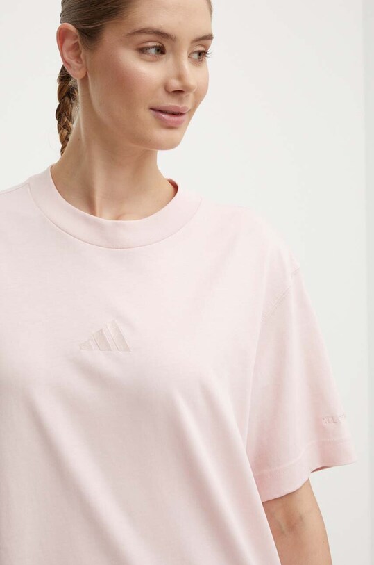 adidas t-shirt bawełniany All SZN różowy IY6787