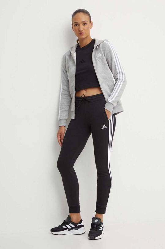 Бавовняна футболка adidas All SZN JI9102 чорний AW24