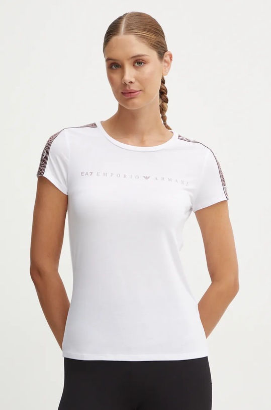 EA7 Emporio Armani tricou de antrenament print alb TJKUZ.6DTT03.1100