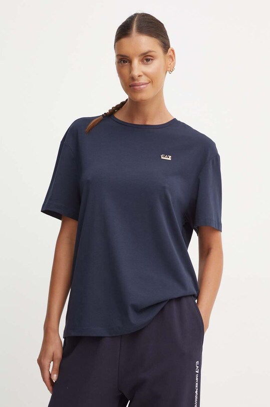 Футболка EA7 Emporio Armani с эластаном тёмно-синий TJDZZ.6DTT07.1562