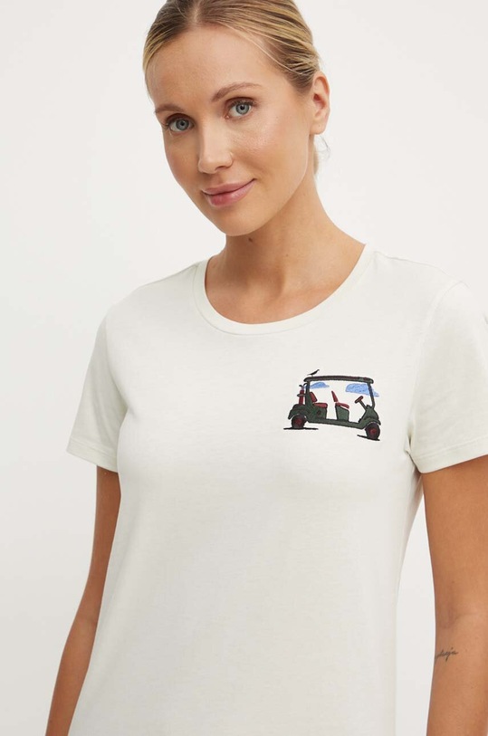 EA7 Emporio Armani tricou din bumbac imprimeu bej TJZPZ.6DTT35.1910