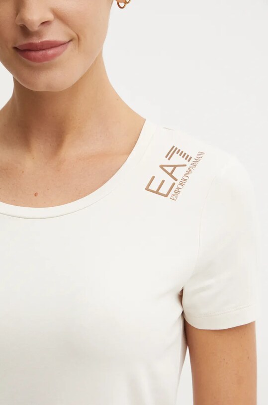 Tričko EA7 Emporio Armani béžová TJFKZ.8NTT50.1120