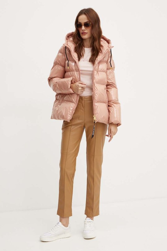 Хлопковая футболка Armani Exchange 6DYT51.YJG3Z розовый NC24